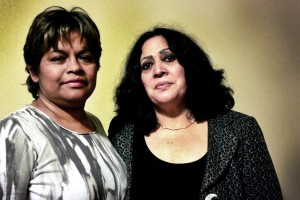 Cipriana Jurado Herrera (left) and Marisela Ortiz (right) are both human rights activists from Ciudad Juárez who had to flee after receiving death threats for their work around femicides, police and military repression and corruption.