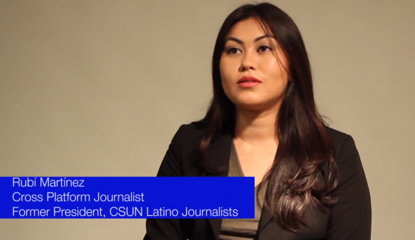 Rubí Martínez, CSUN journalism graduate and former president of CSUN Latino Journalists. 